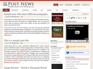 Post News Free WordPress Theme
