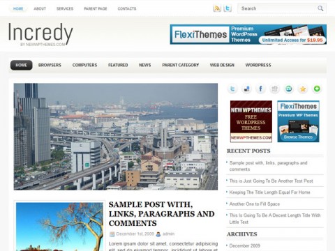 Incredy-Free-WordPress-Theme