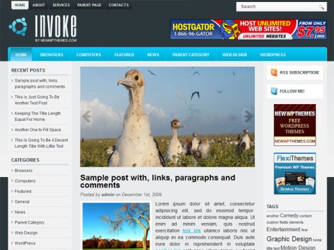 Invoke-Free-WordPress-Theme