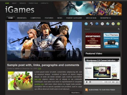 iGames-Free-WordPress-Theme