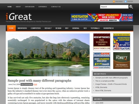 iGreat-Black-Free-WordPress-Theme